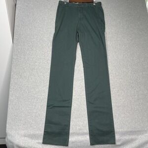 Southern Tide Pants Mens Green Skipjack Size 30 (32x36) Unhemmed Trim Fit NWT